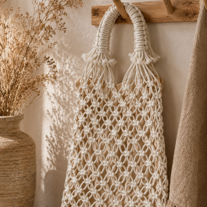 BOLSO TEJIDO FLORES